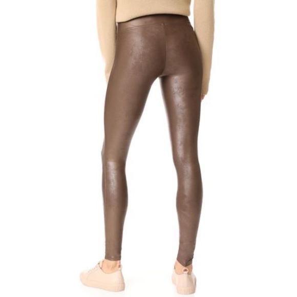 Spanx Faux Leather Leggings in Color Bronze Metal - Picture 4 of 6